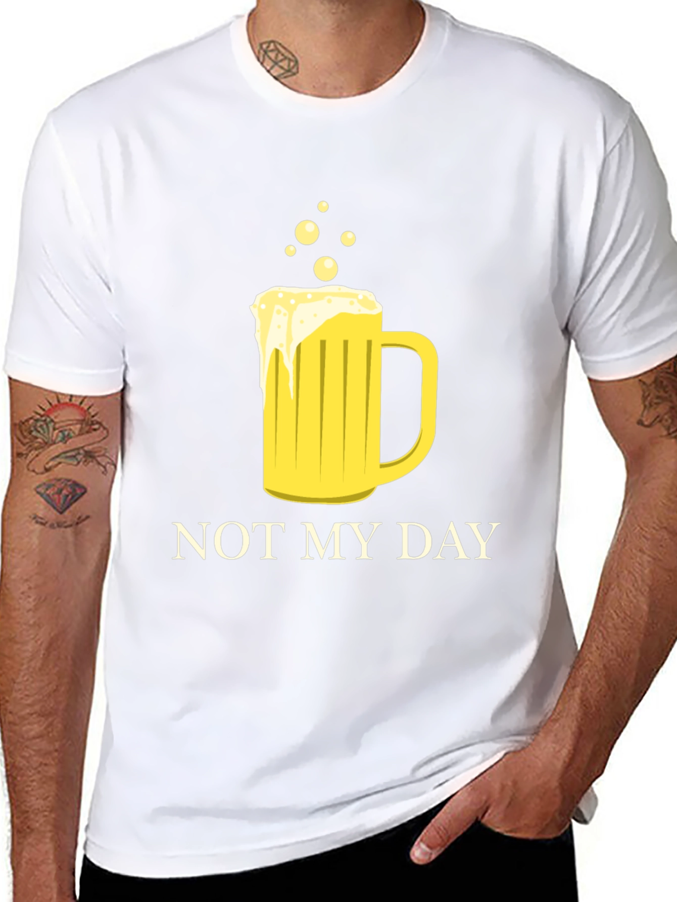 Not My Day Beer Mug Graphic T-Shirt