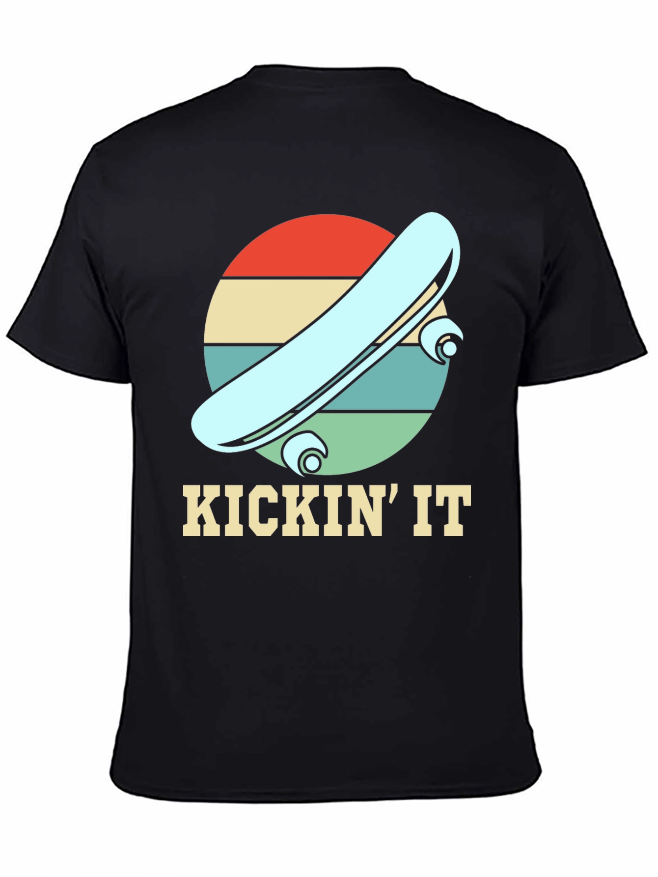 KICKIN IT Skateboard Retro Tee