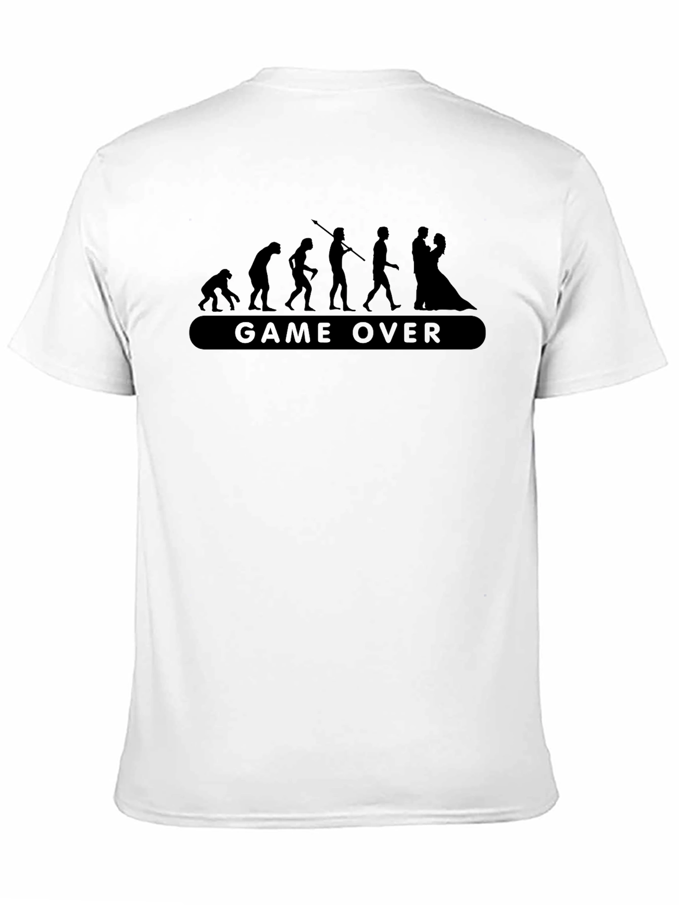 Game Over Evolution Funny Black T-Shirt