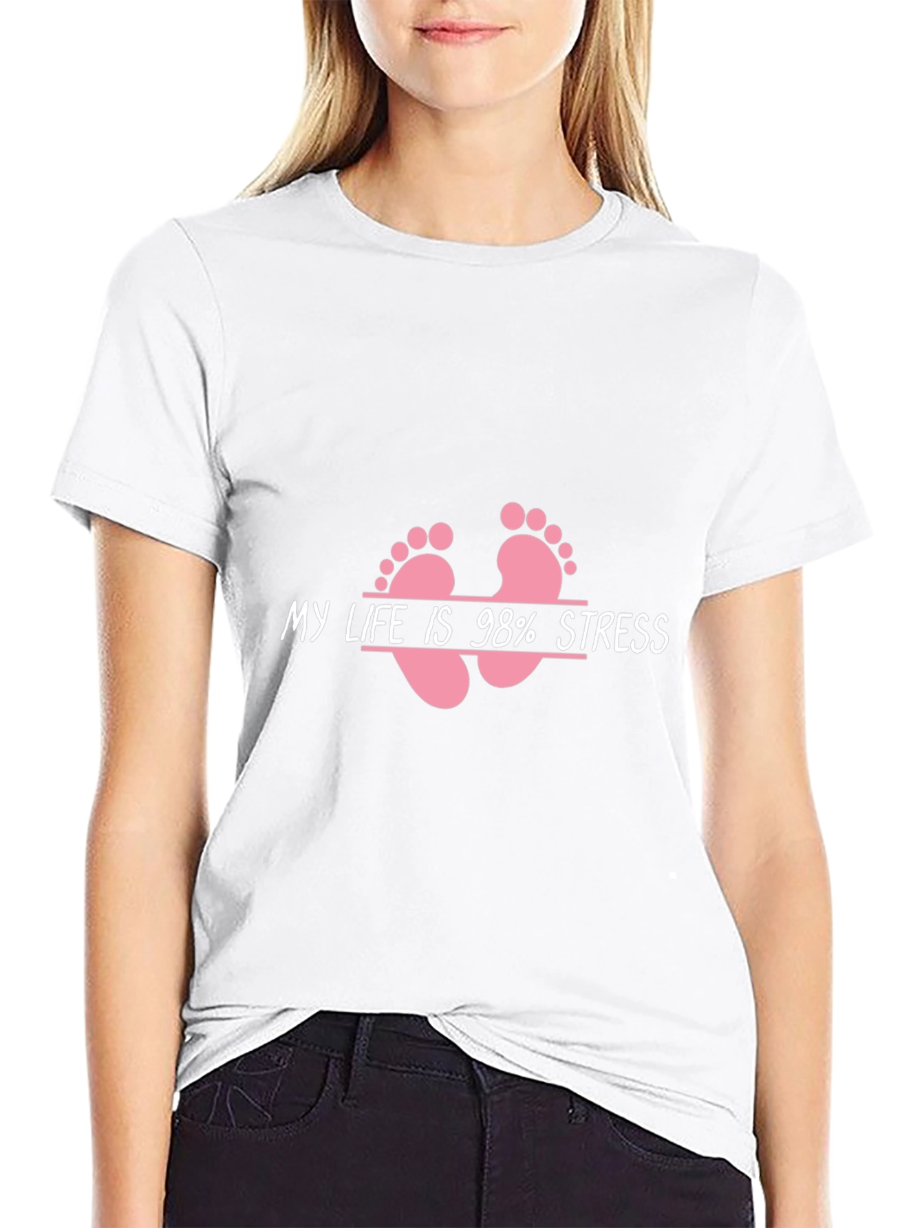 Funny My Life is 98% Stress Graphic Tee