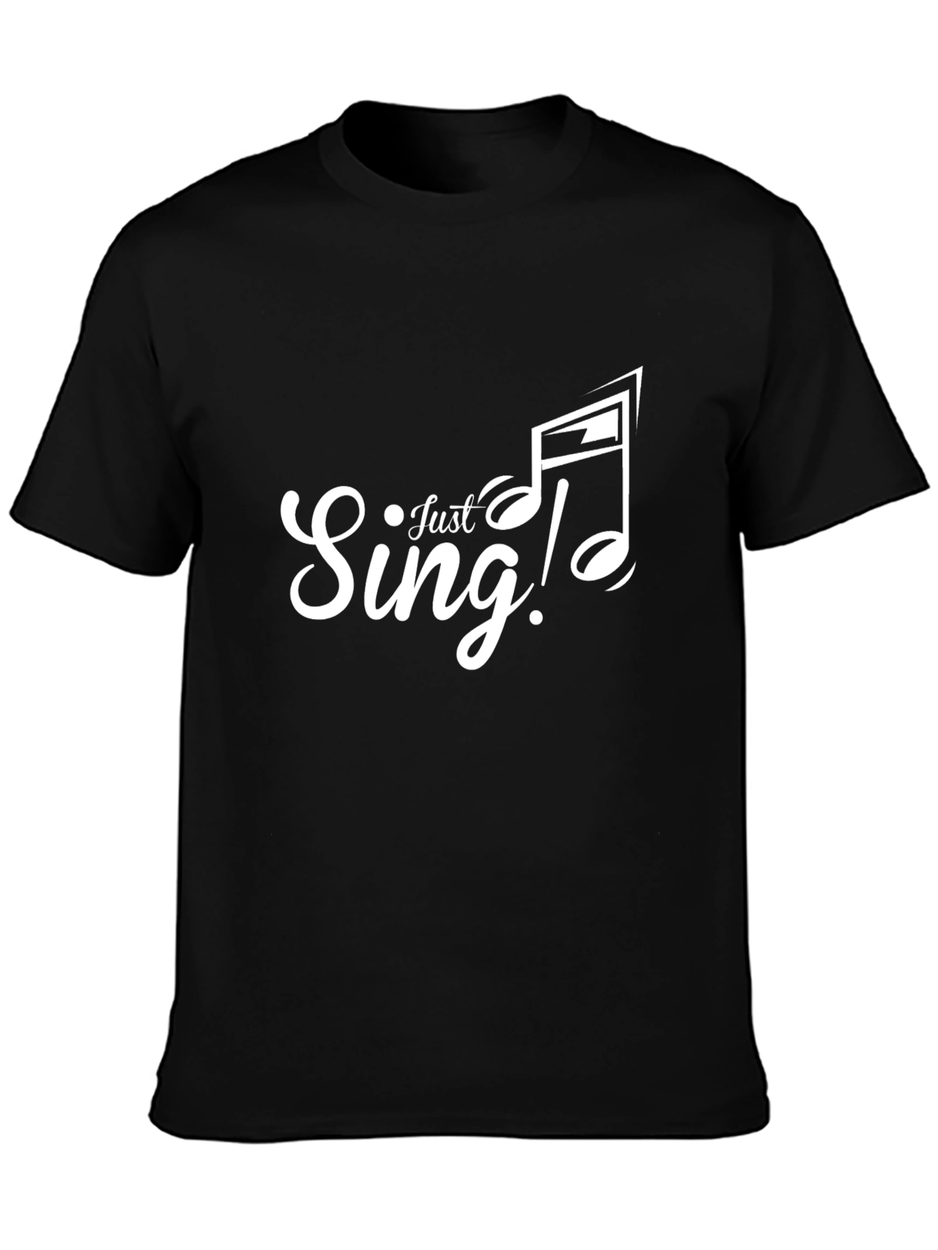 Just Sing! Black Graphic Tee