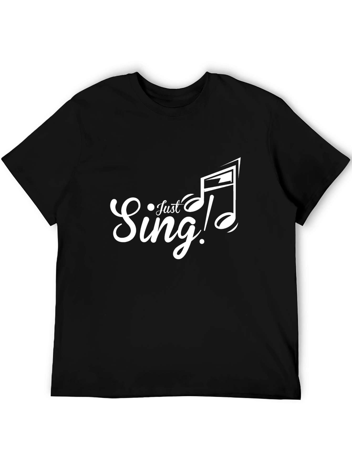 Just Sing! Black Graphic Tee