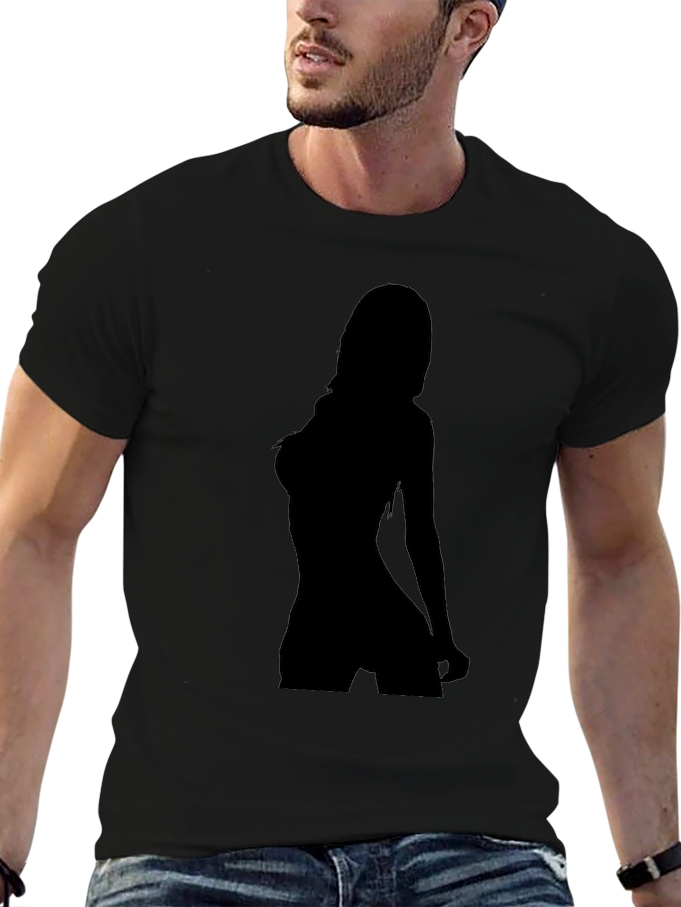 Silhouette Graphic Tee - Black Unisex T-Shirt