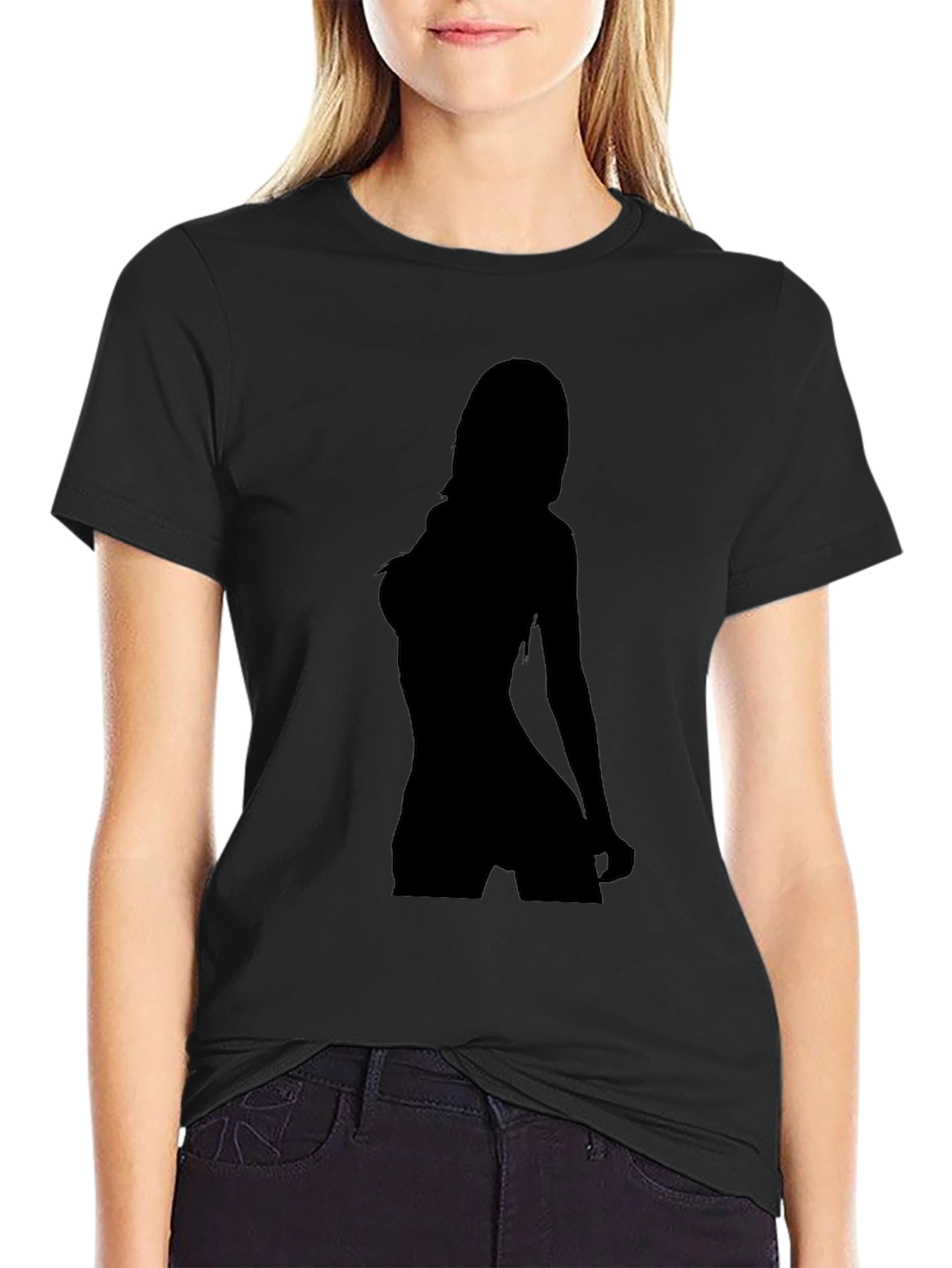 Silhouette Graphic Tee - Black Unisex T-Shirt