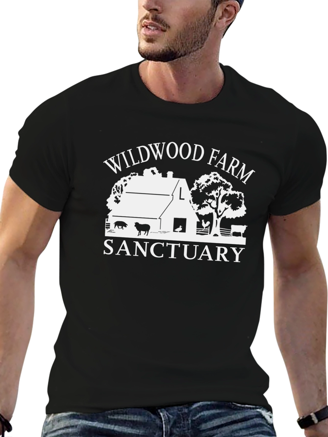 Wildwood Farm Sanctuary Black T-Shirt