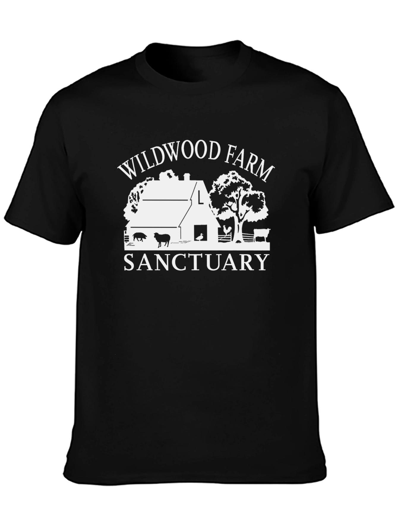 Wildwood Farm Sanctuary Black T-Shirt