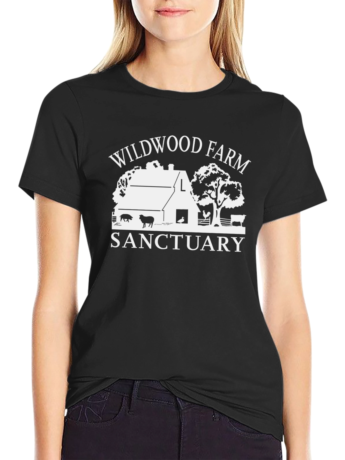 Wildwood Farm Sanctuary Black T-Shirt