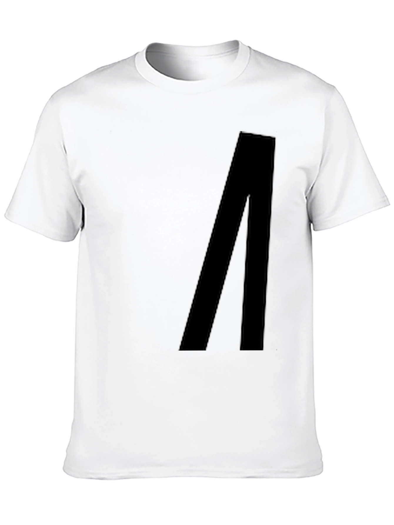 Minimalist Black T-Shirt with Bold Graphic Design