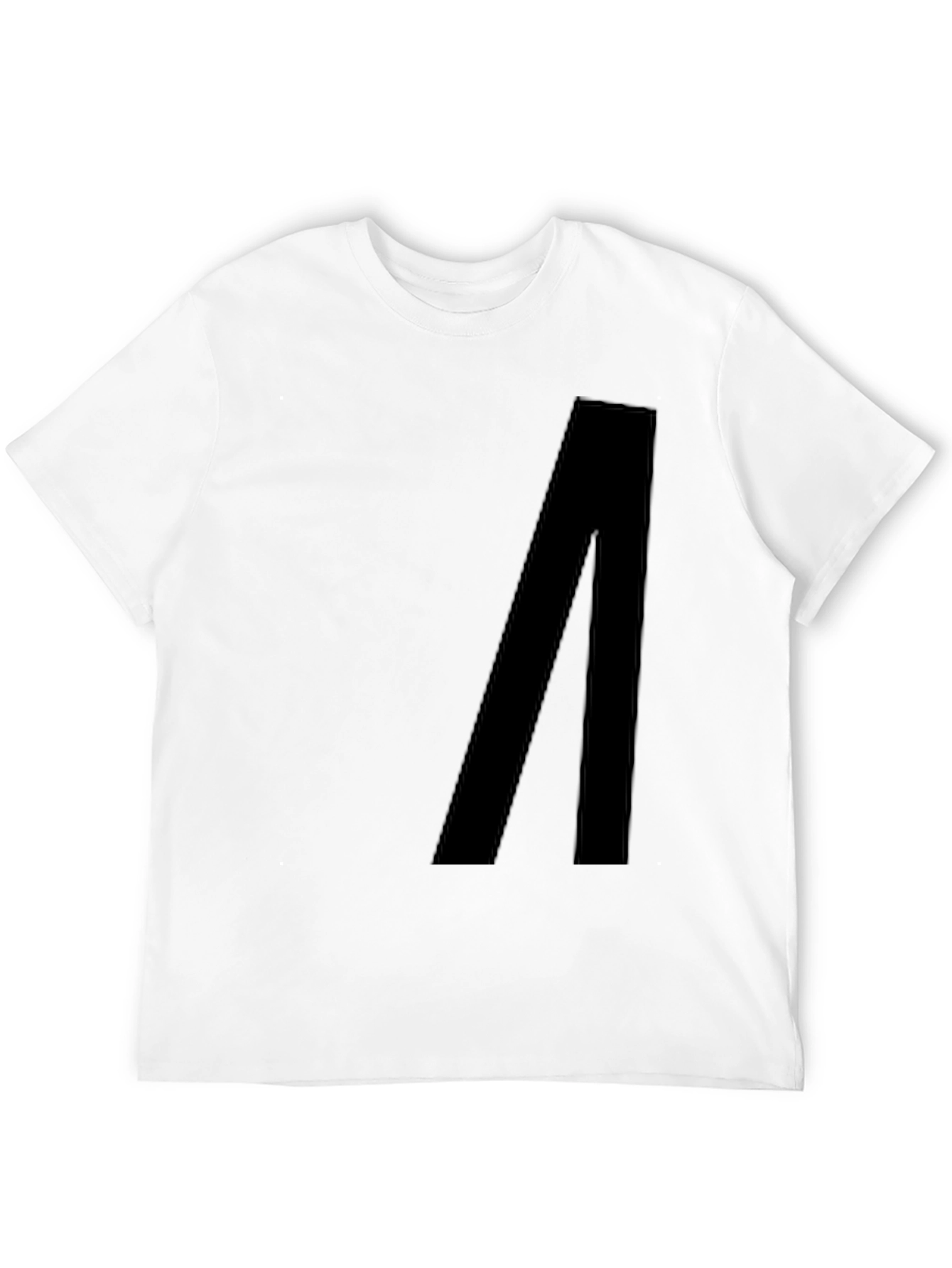 Minimalist Black T-Shirt with Bold Graphic Design