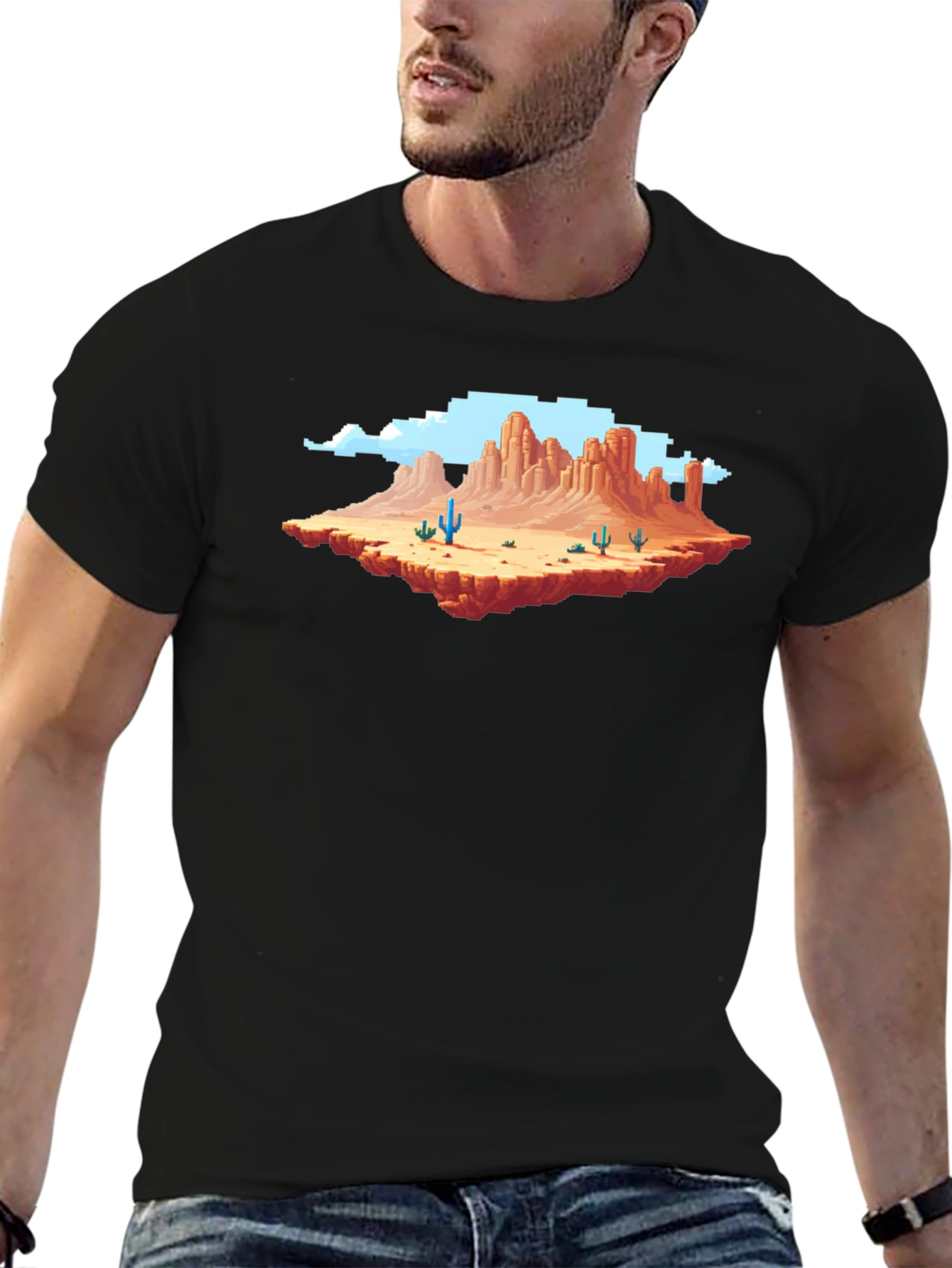 Pixel Art Desert Landscape T-Shirt