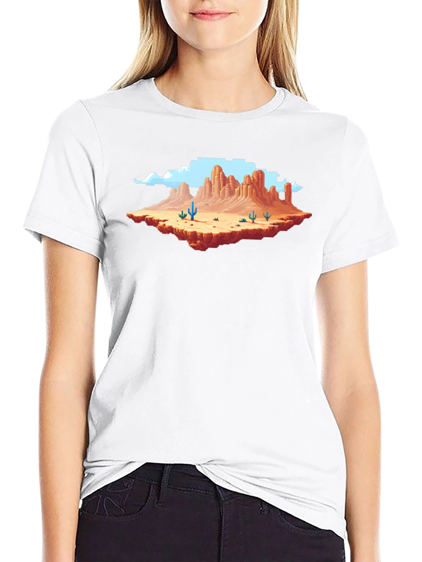 Pixel Art Desert Landscape T-Shirt