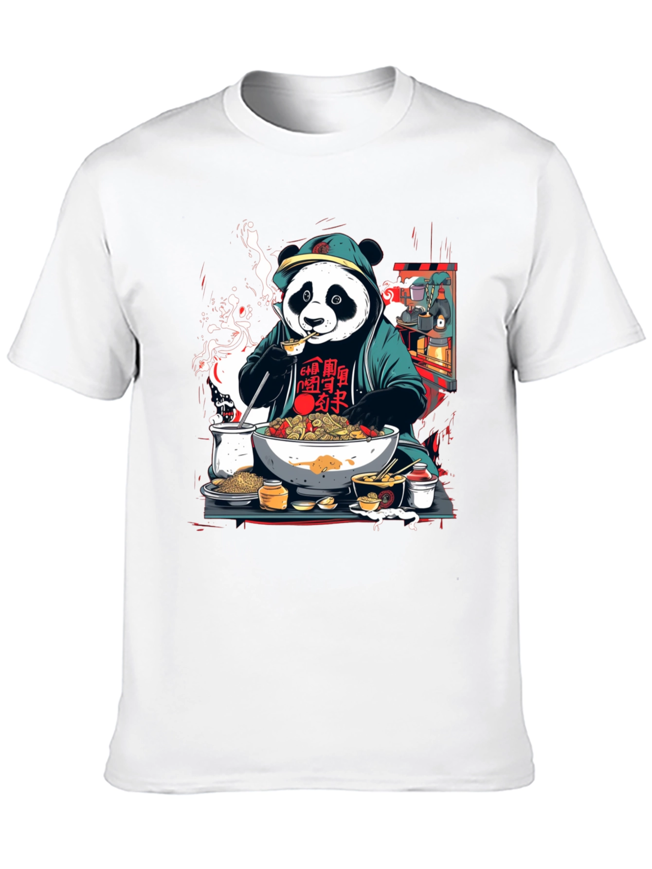 Panda Ramen T-Shirt - Unique Graphic Tee