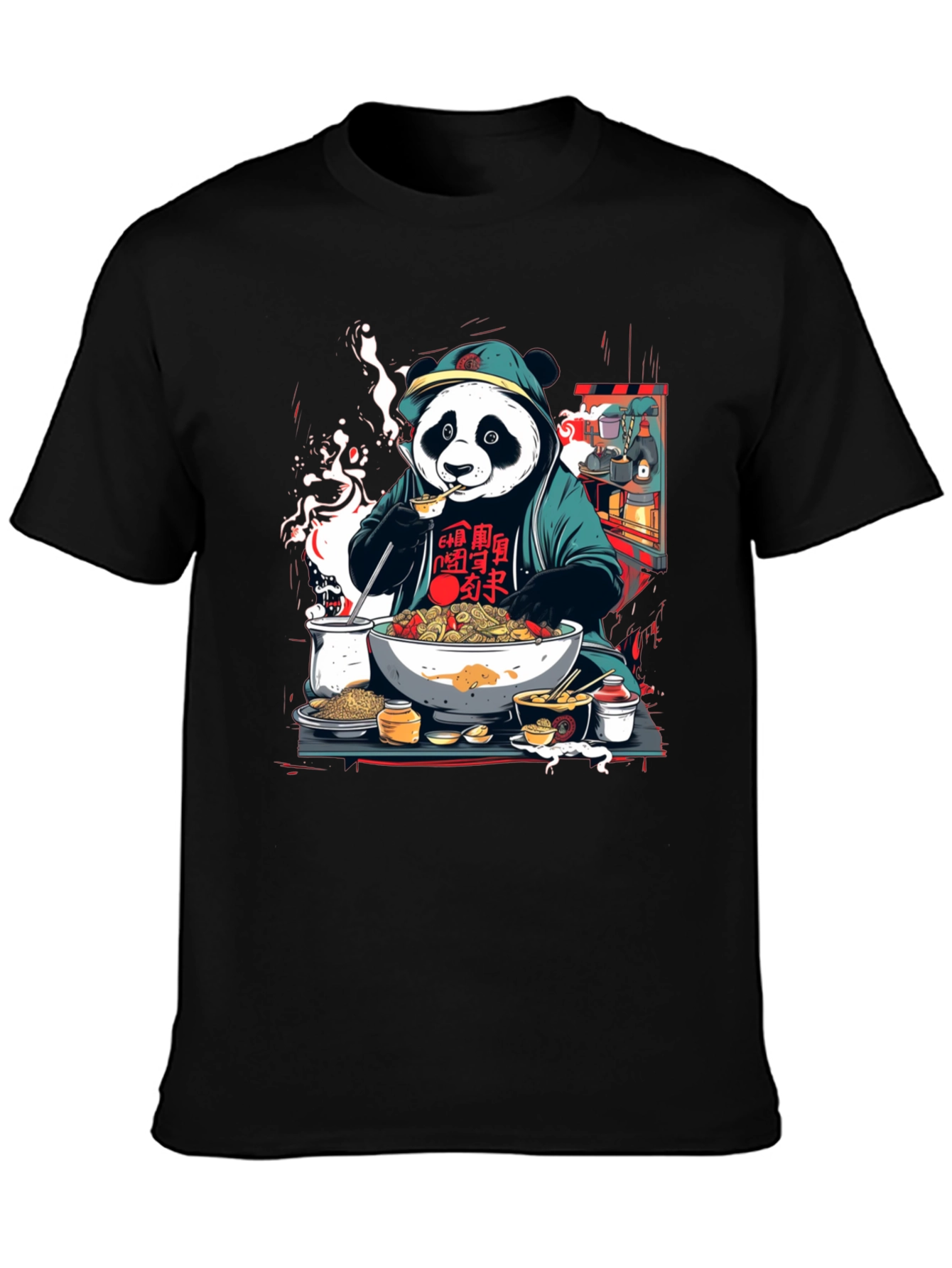 Panda Ramen T-Shirt - Unique Graphic Tee
