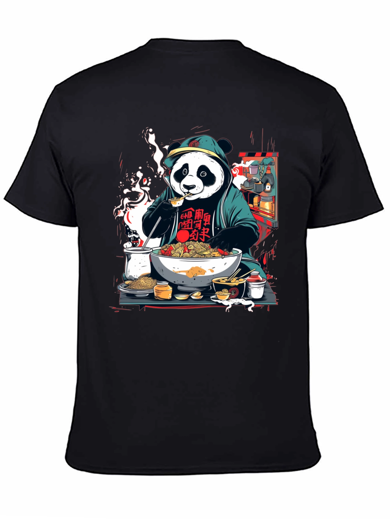 Panda Ramen T-Shirt - Unique Graphic Tee