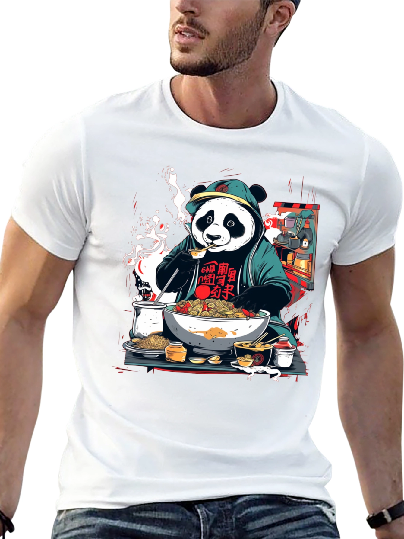Panda Ramen T-Shirt - Unique Graphic Tee