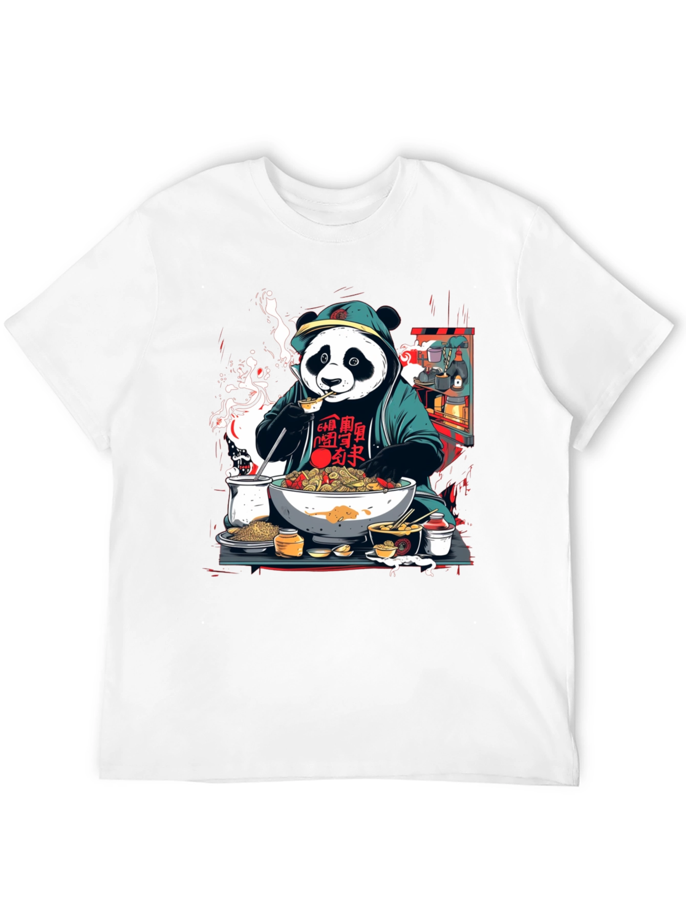 Panda Ramen T-Shirt - Unique Graphic Tee