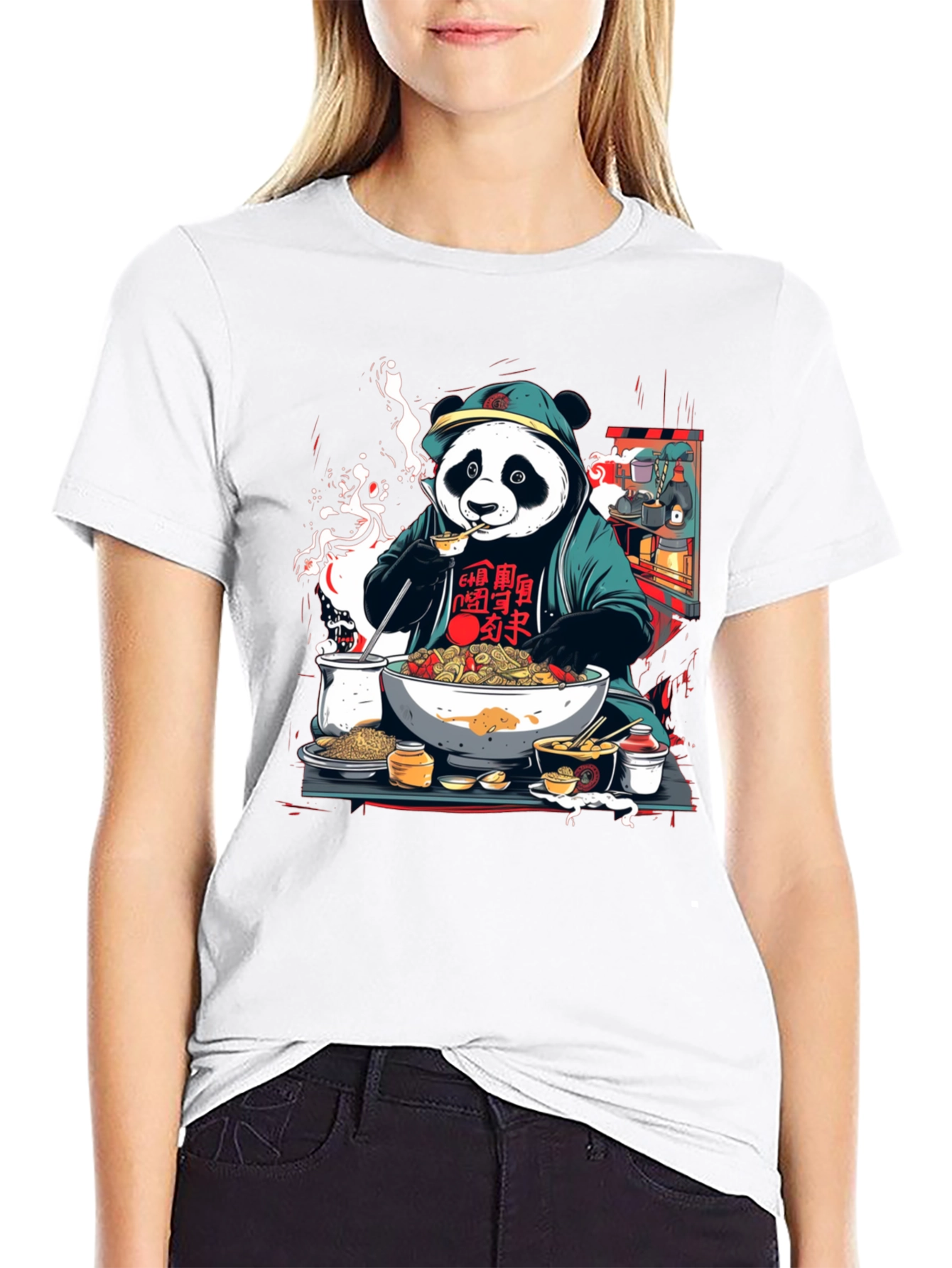 Panda Ramen T-Shirt - Unique Graphic Tee