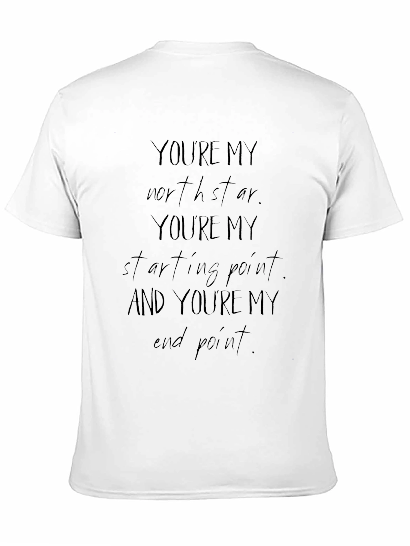 Mens Black Youre My North Star Graphic Tee