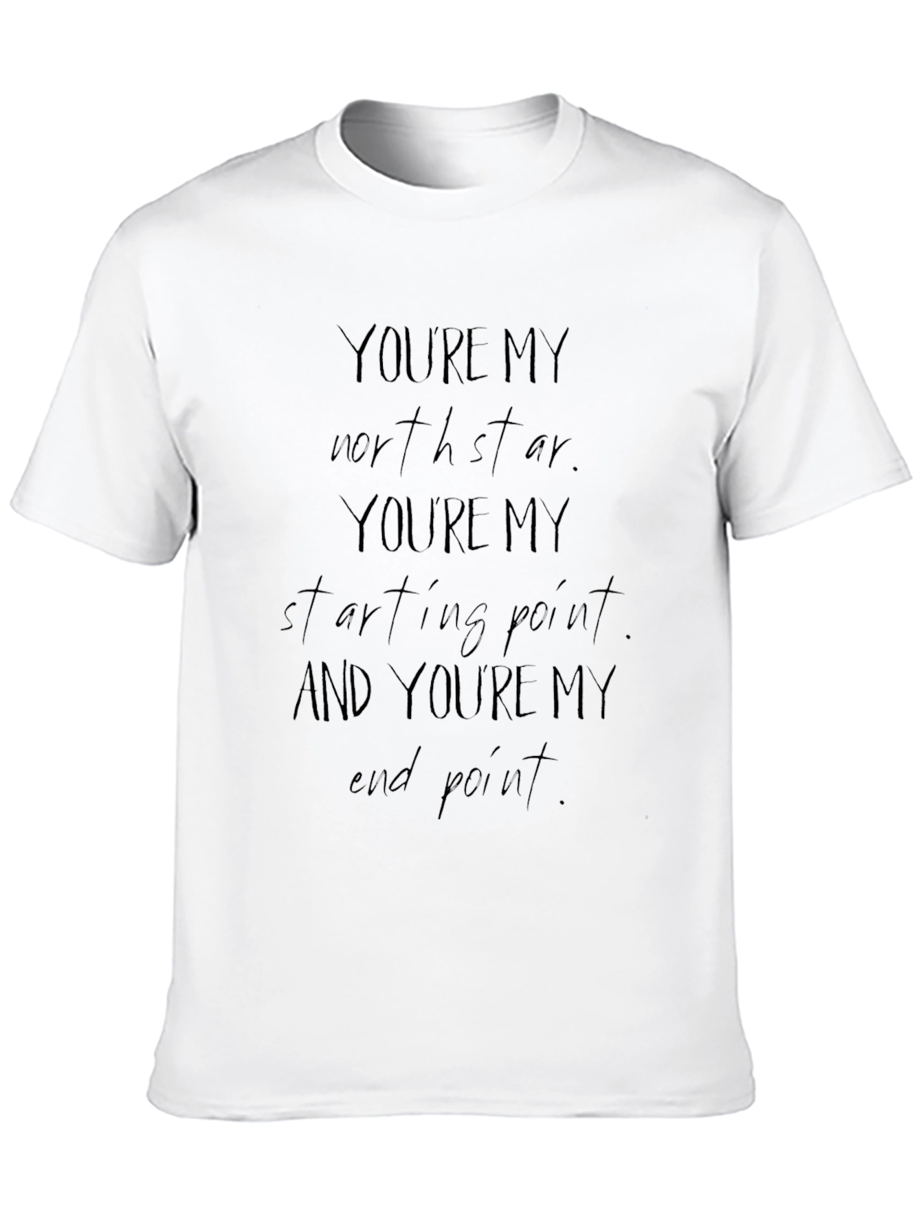 Mens Black Youre My North Star Graphic Tee