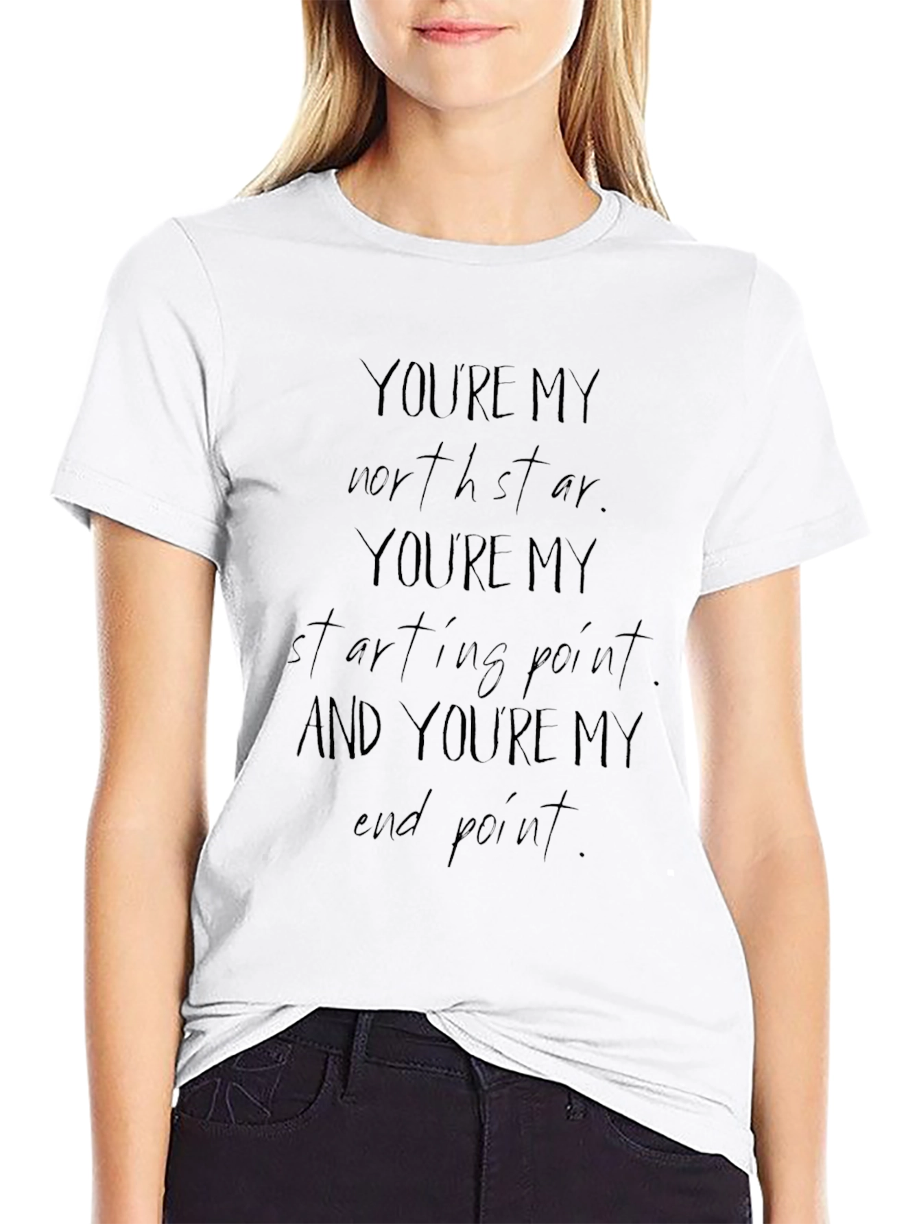 Mens Black Youre My North Star Graphic Tee