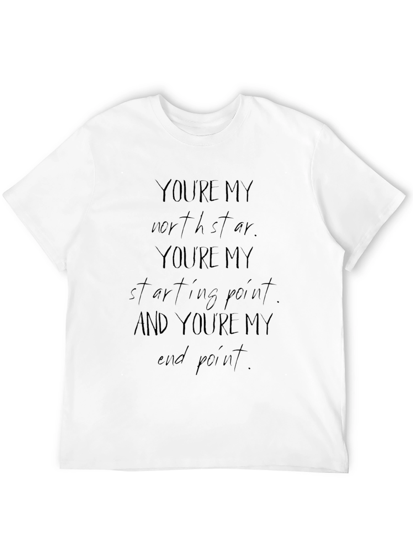 Mens Black Youre My North Star Graphic Tee
