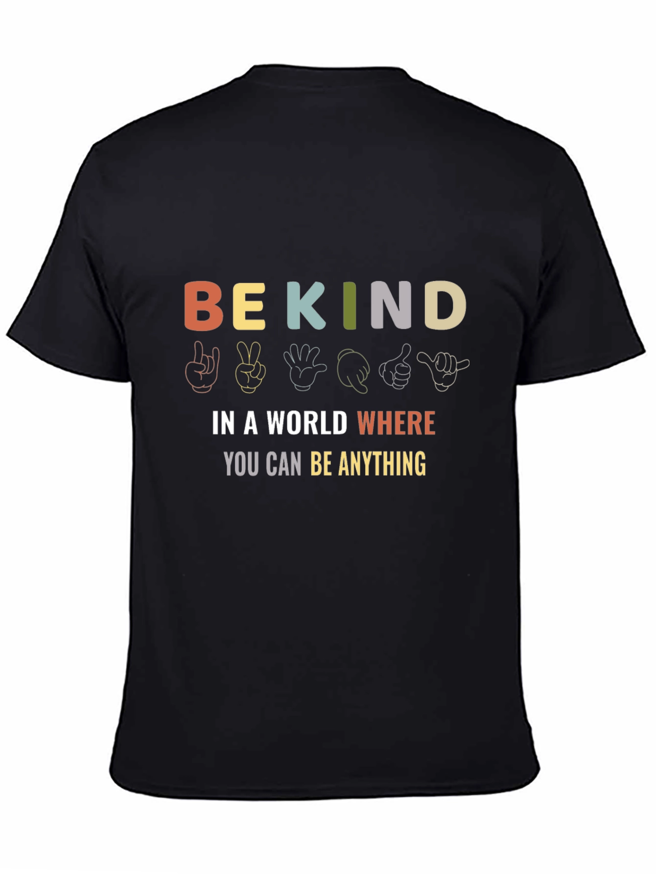 Be Kind Black Graphic T-Shirt