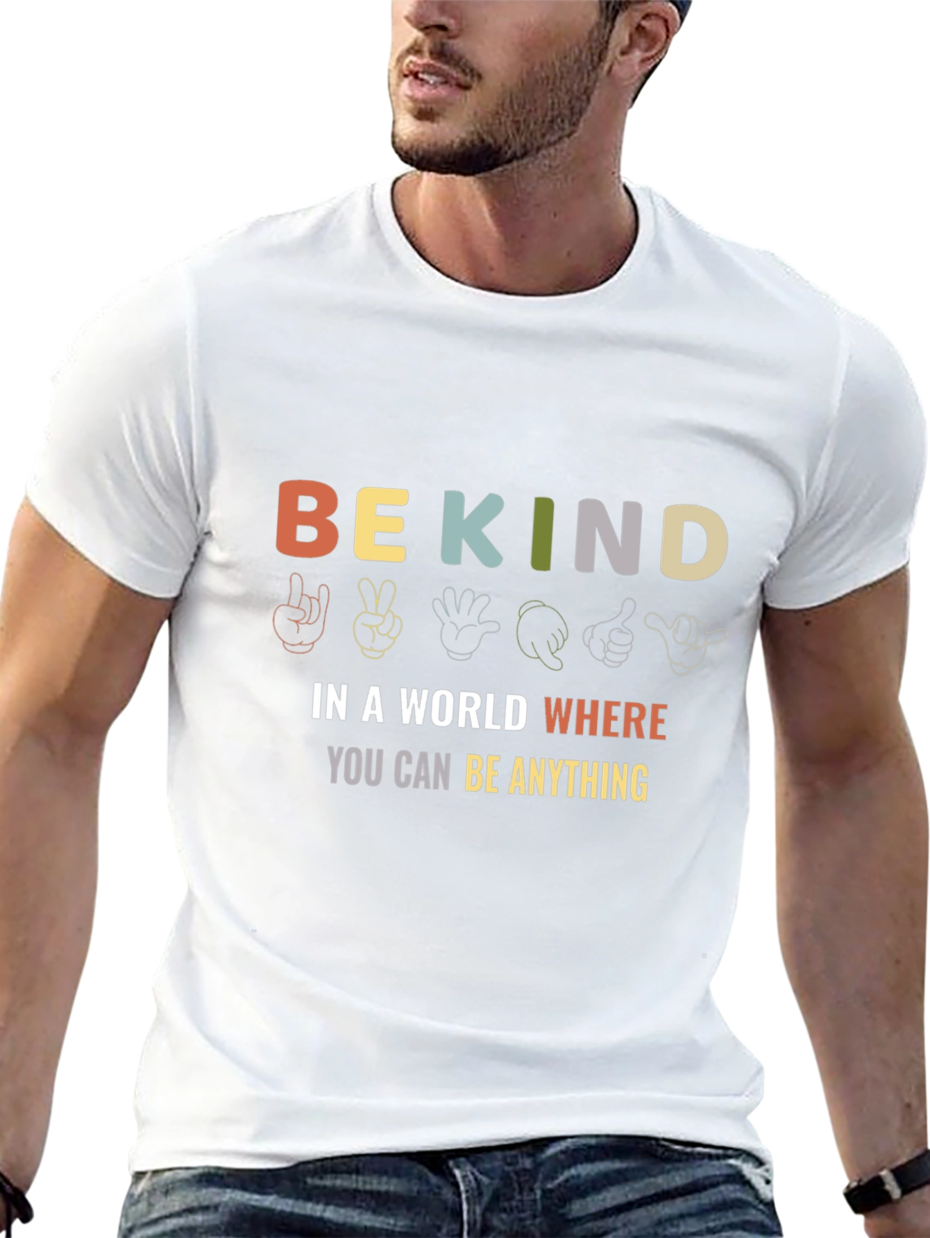 Be Kind Black Graphic T-Shirt