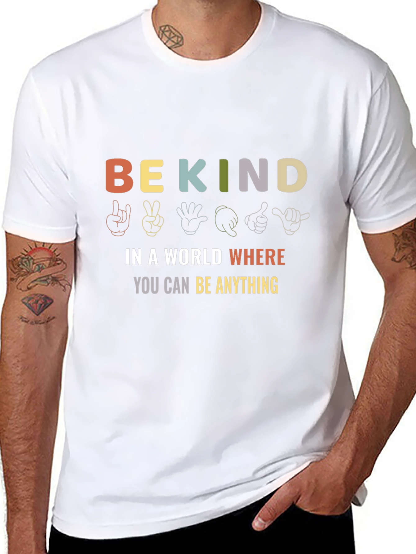 Be Kind Black Graphic T-Shirt