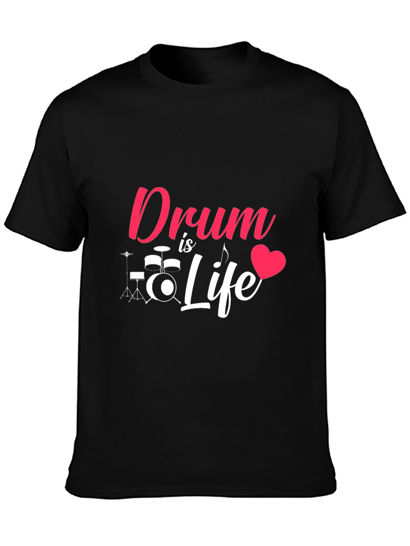 Drum is Life Graphic Tee - Music Lover T-Shirt