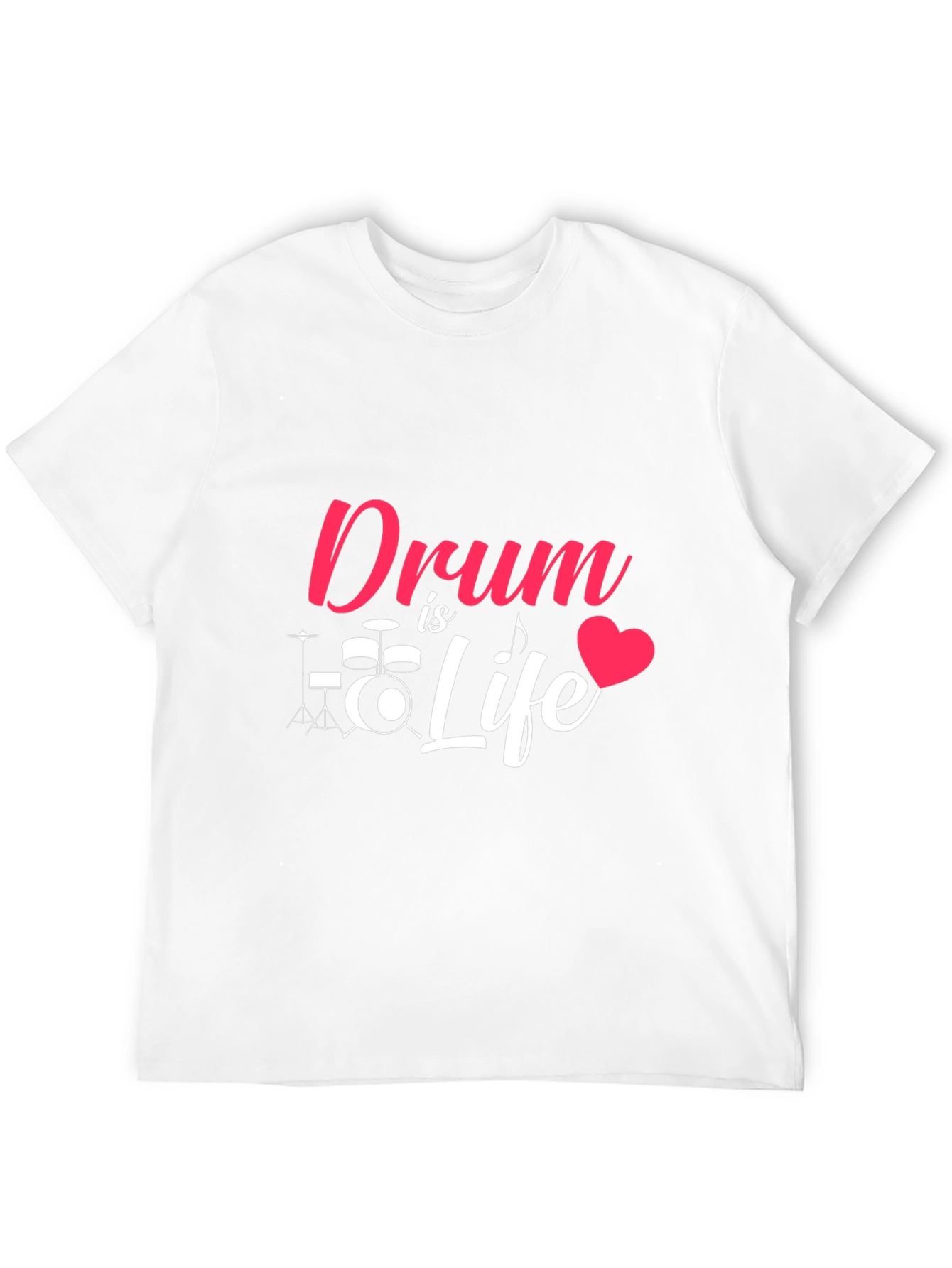 Drum is Life Graphic Tee - Music Lover T-Shirt