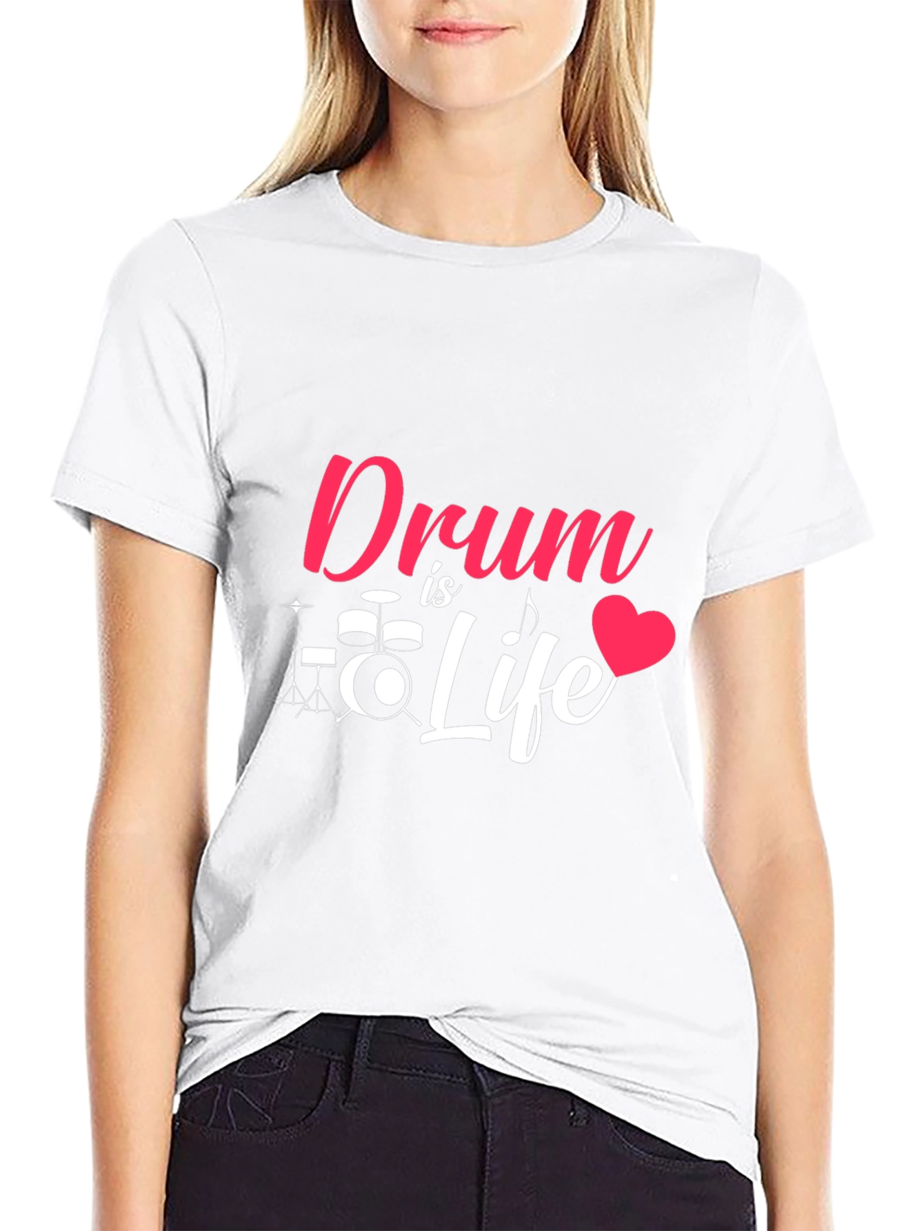 Drum is Life Graphic Tee - Music Lover T-Shirt