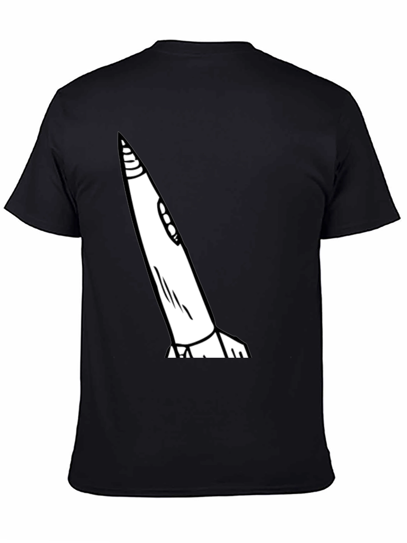 Rocket Graphic Tee - Mens Black T-Shirt