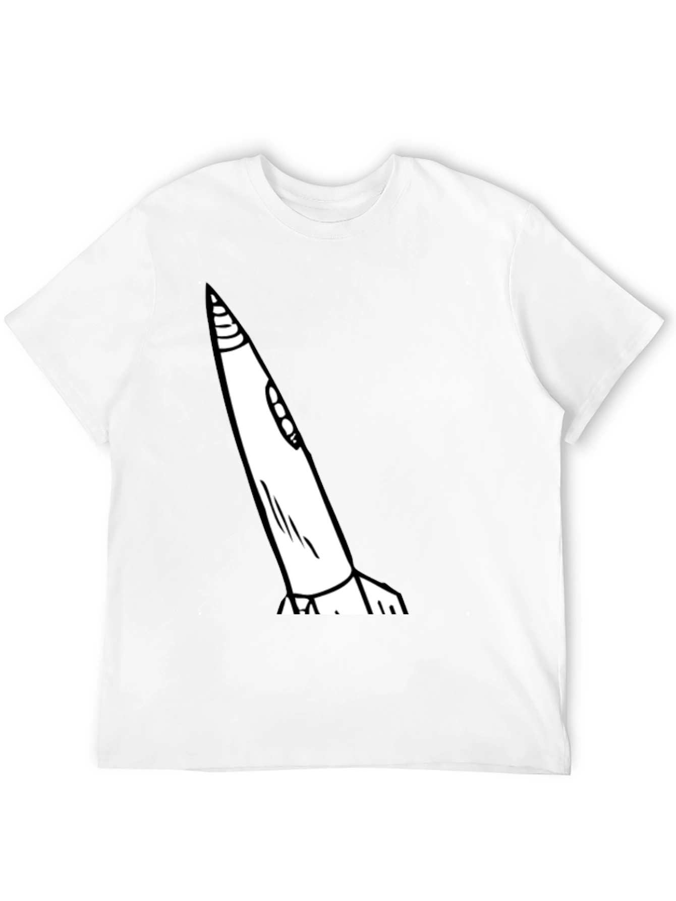 Rocket Graphic Tee - Mens Black T-Shirt