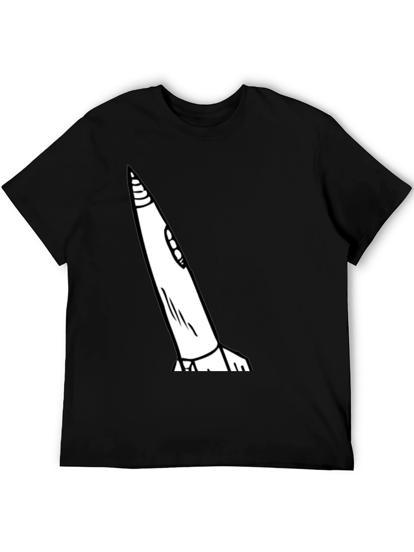 Rocket Graphic Tee - Mens Black T-Shirt