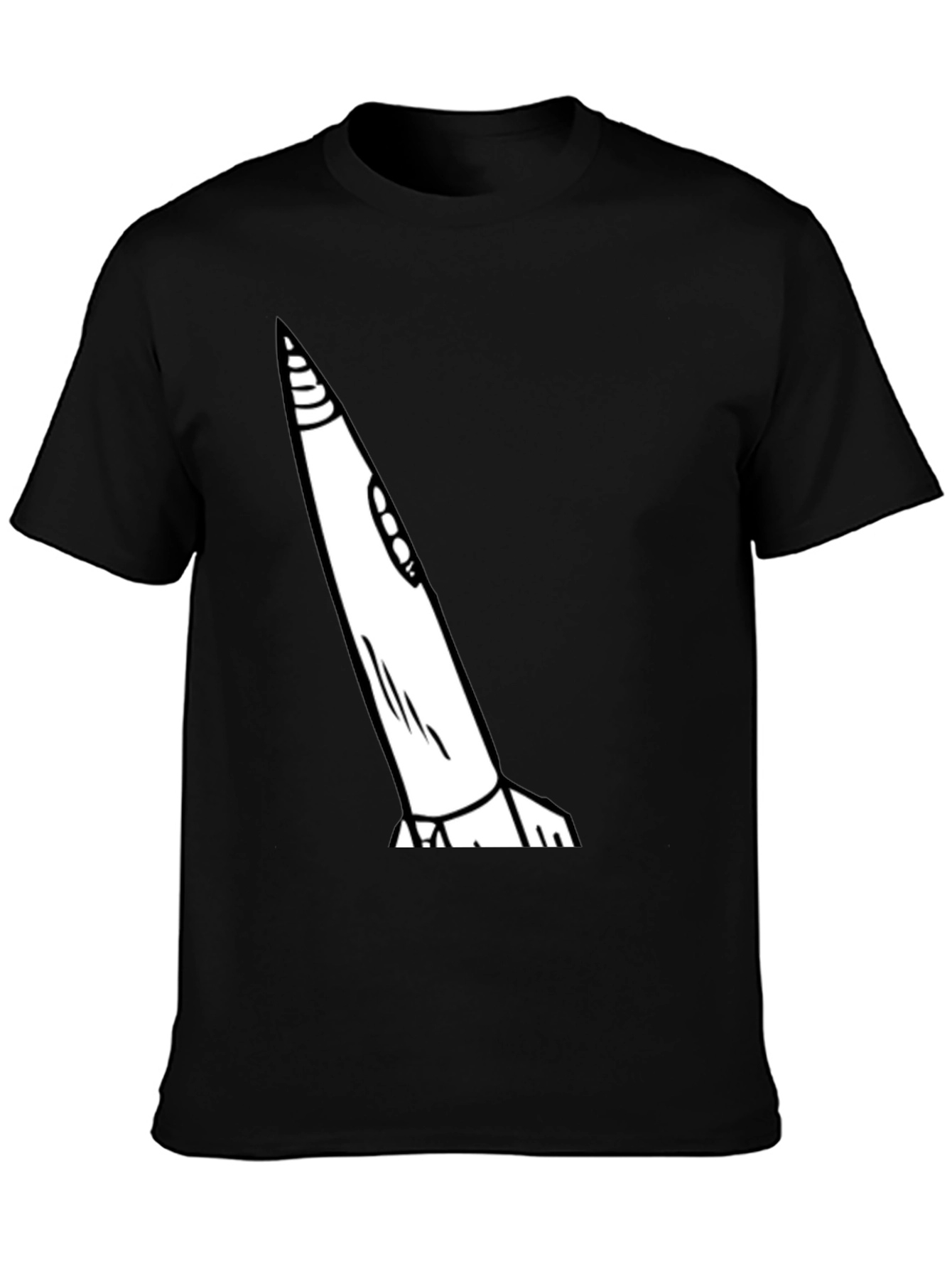 Rocket Graphic Tee - Mens Black T-Shirt