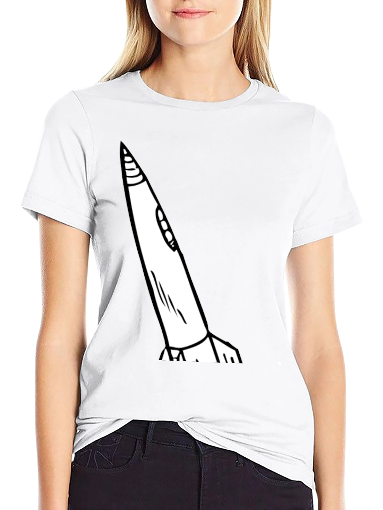 Rocket Graphic Tee - Mens Black T-Shirt