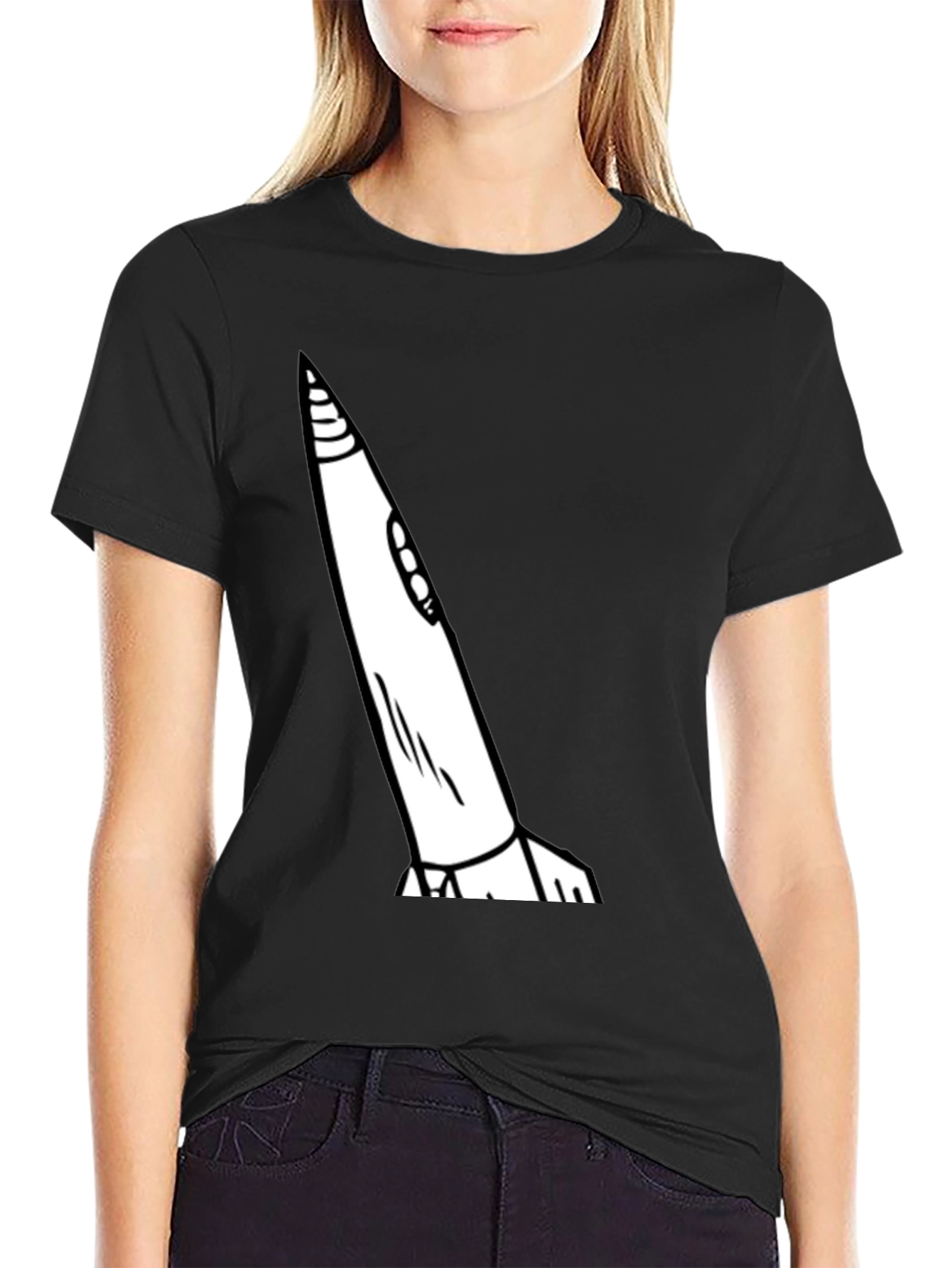 Rocket Graphic Tee - Mens Black T-Shirt