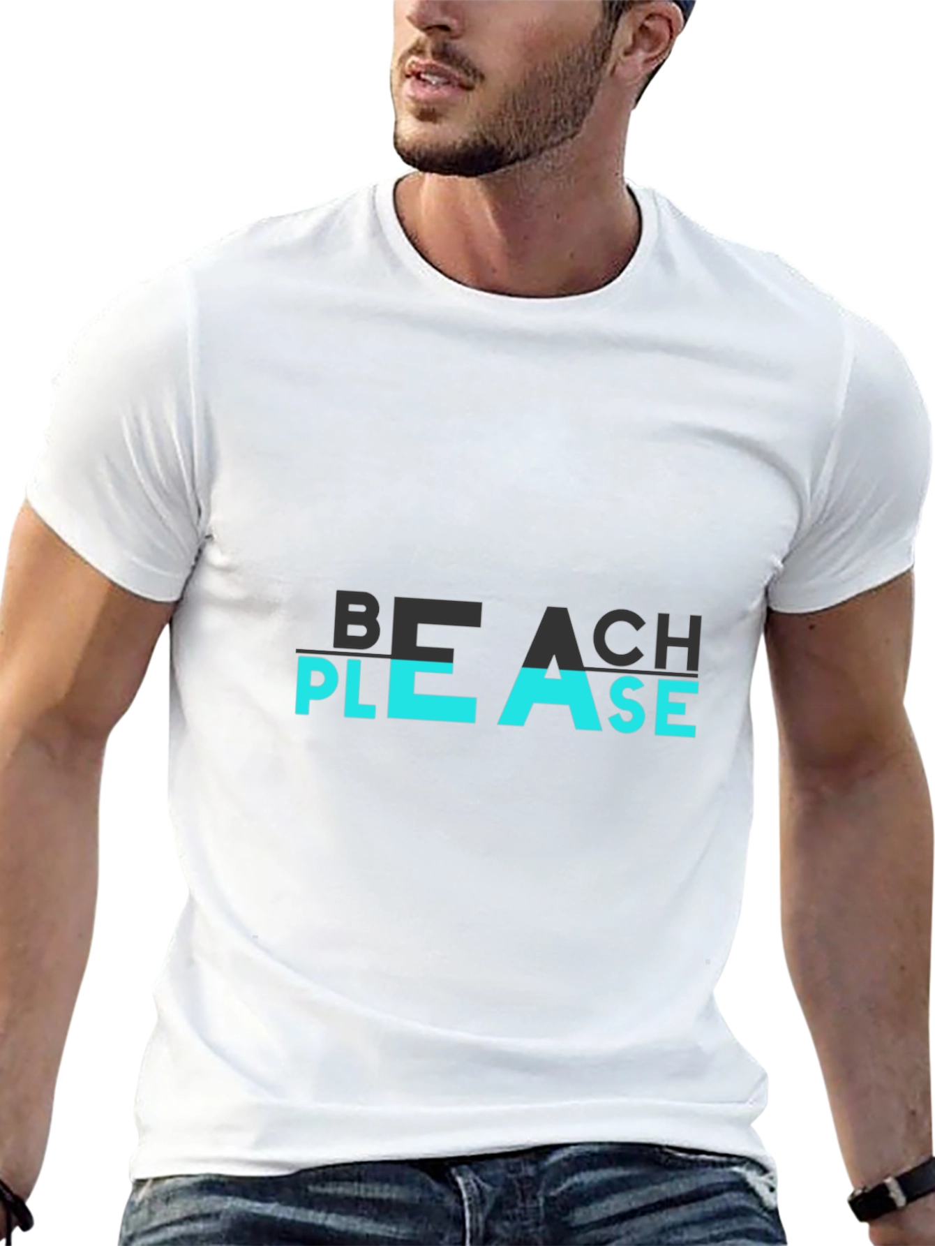 Beach Please Graphic Tee - Cool Summer Vibe