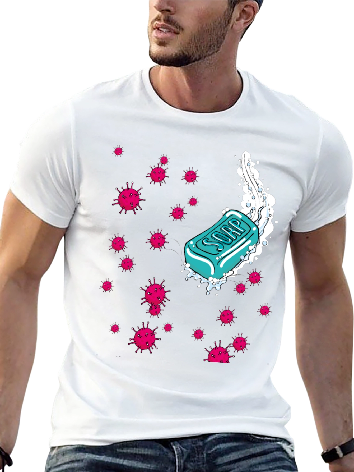Soap vs Germs Graphic T-Shirt