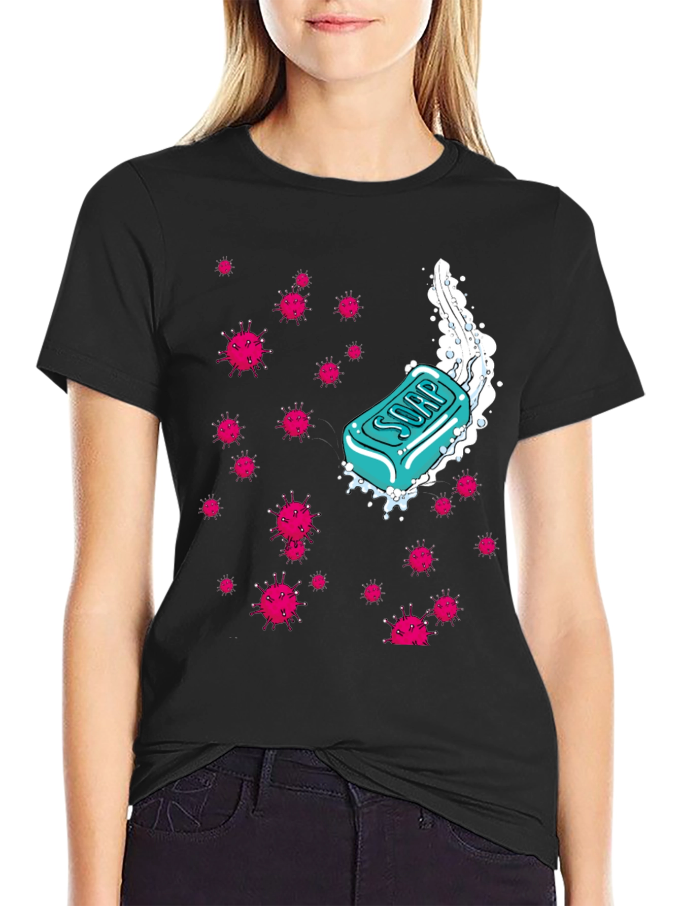 Soap vs Germs Graphic T-Shirt