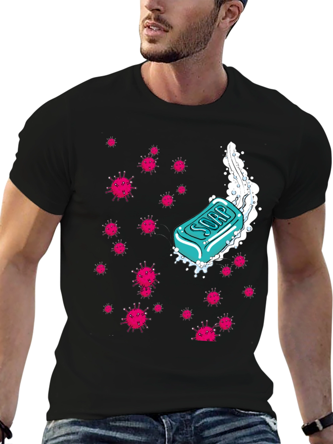Soap vs Germs Graphic T-Shirt
