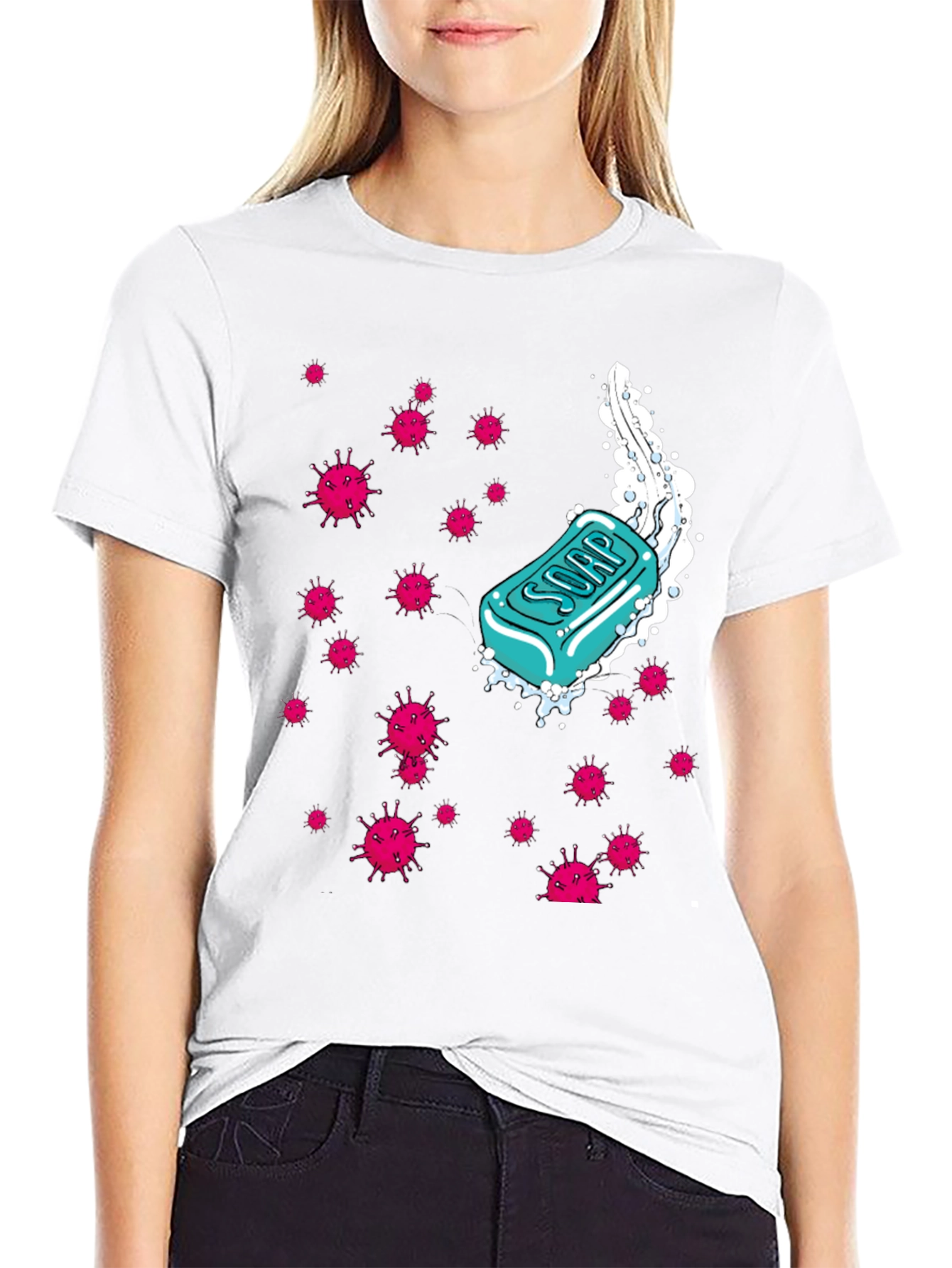 Soap vs Germs Graphic T-Shirt