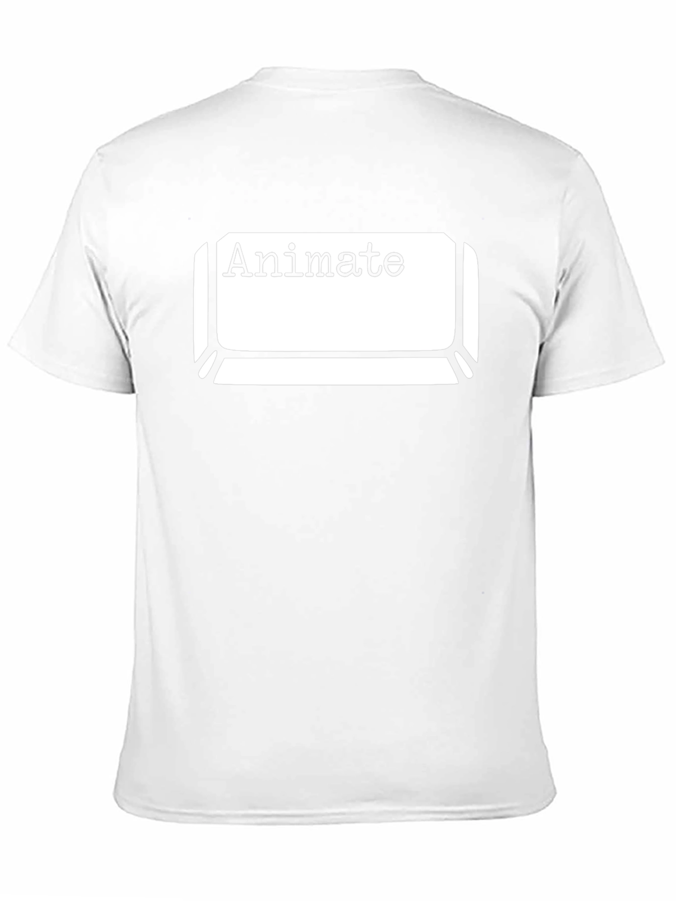 Animate Keyboard Key Graphic Tee - Black Cotton T-Shirt