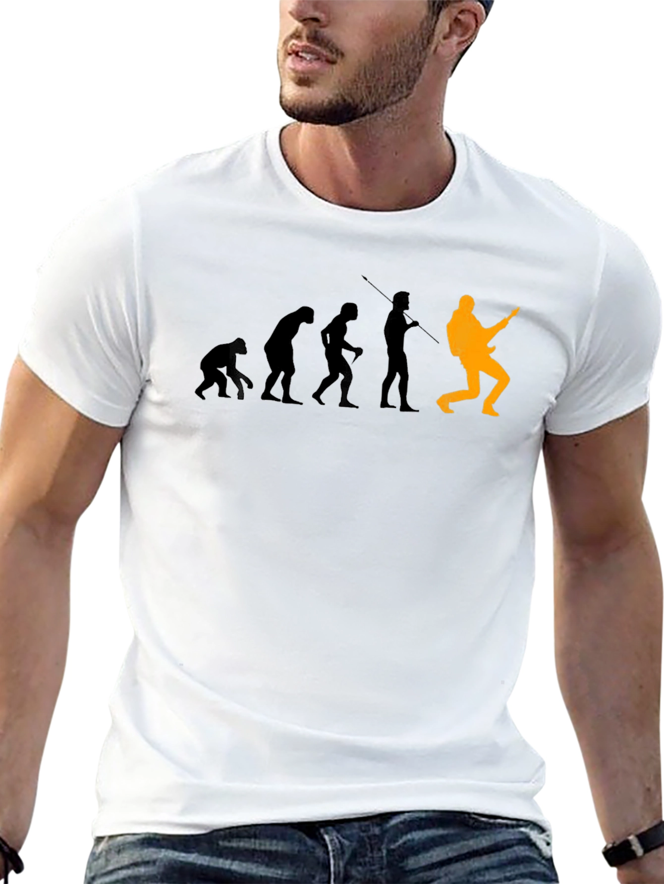 Evolution of Rock T-Shirt - Black Cotton Tee