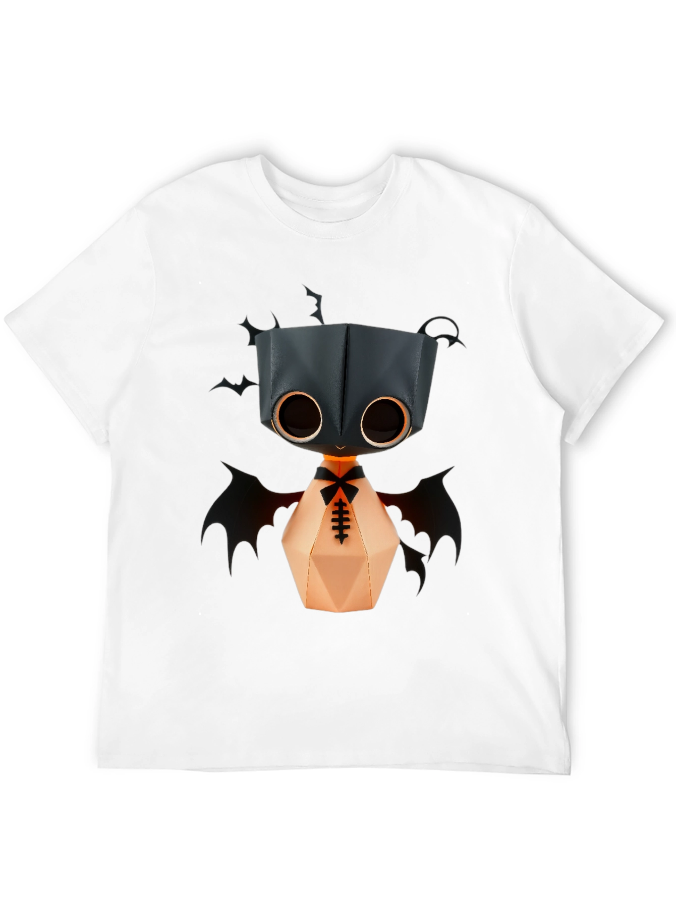 Cute Bat Monster Graphic Tee - Unisex Black T-Shirt