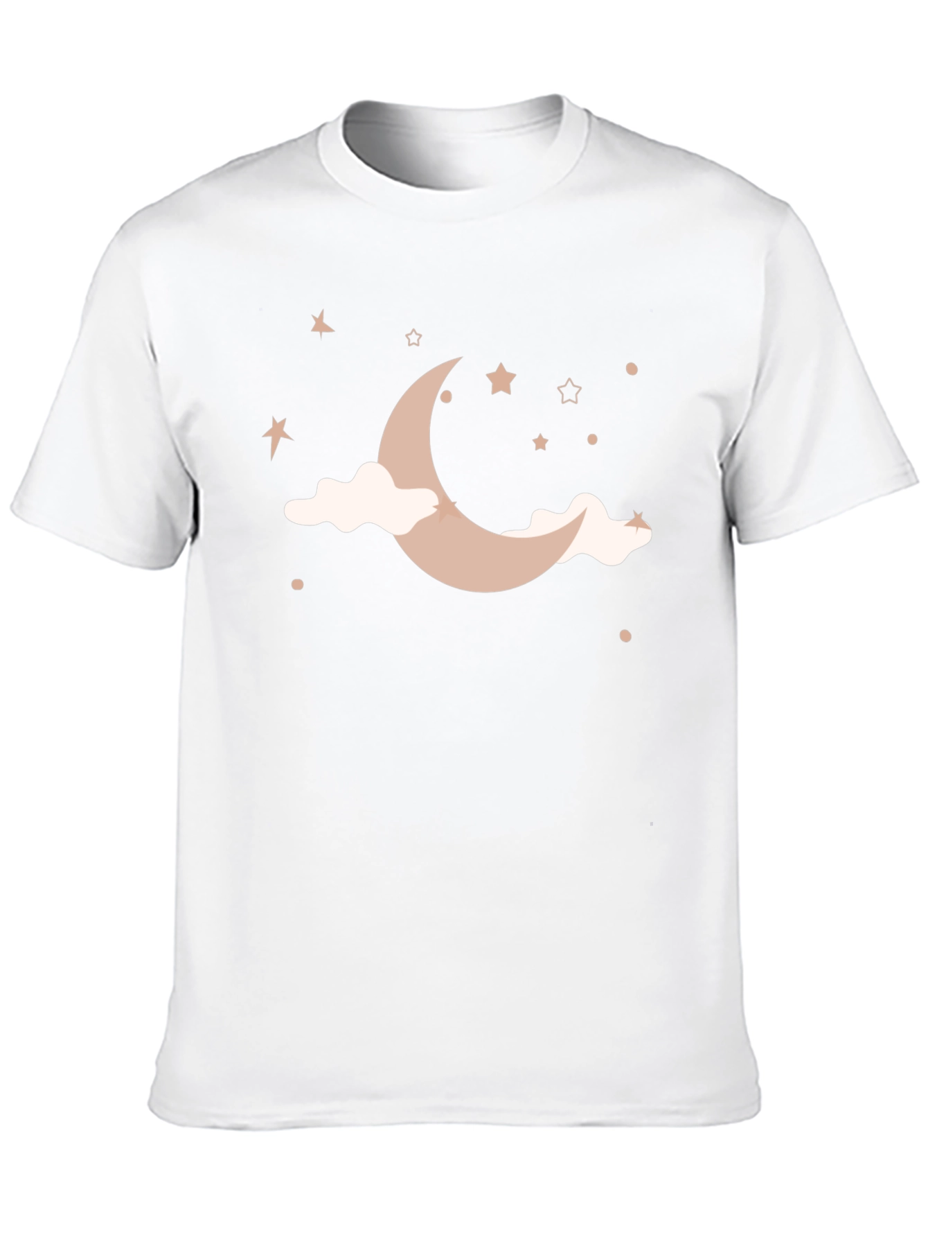 Dreamy Night Sky Graphic Tee - Black