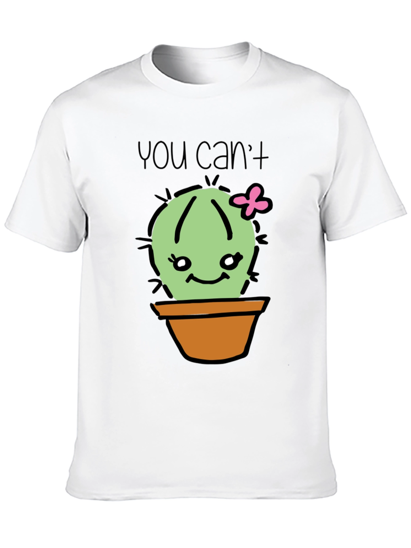 Cute Cactus Graphic T-Shirt - You Cant Touch This