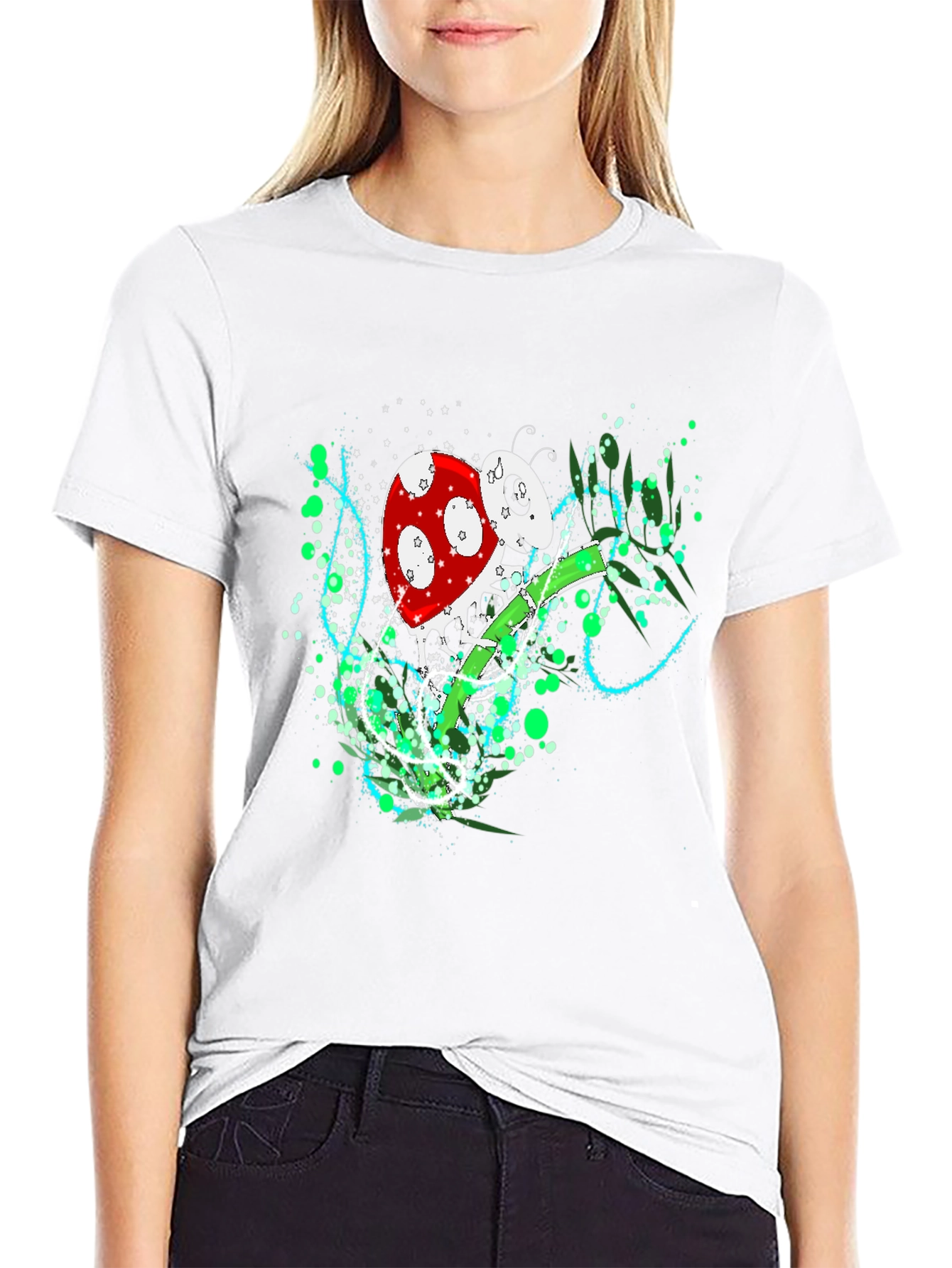 Bug on Grass Black Tee