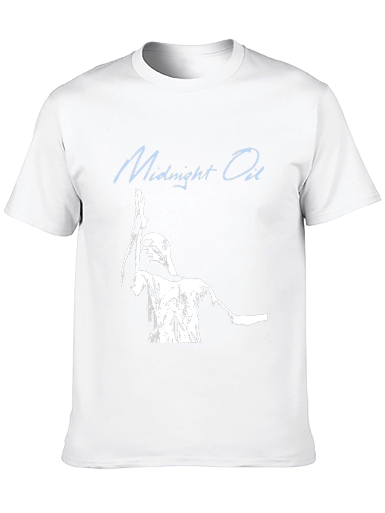 Midnight Oil Band Tee - Black Cotton Graphic T-Shirt