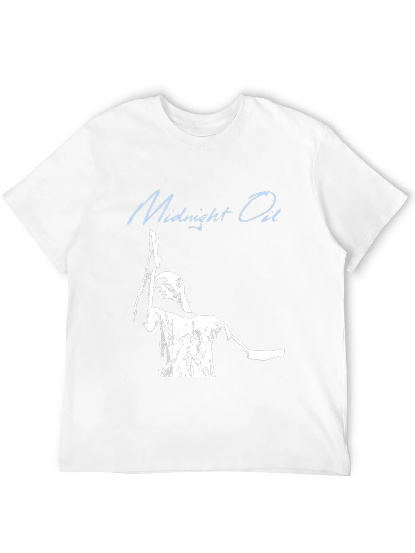 Midnight Oil Band Tee - Black Cotton Graphic T-Shirt